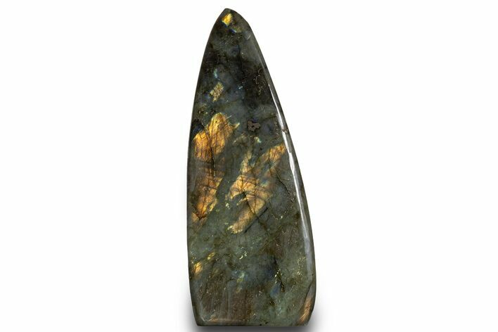 Flashy, Free-Standing Polished Labradorite - Madagascar #325201